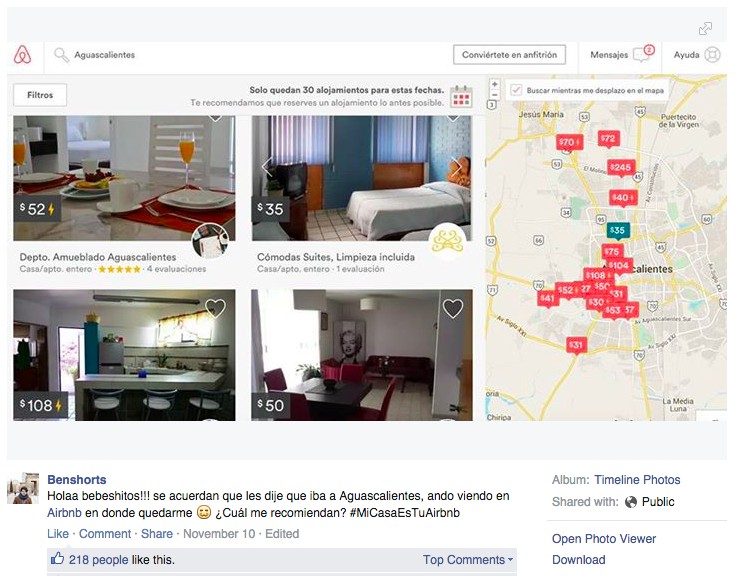 Campaign Airbnb VoxFeed